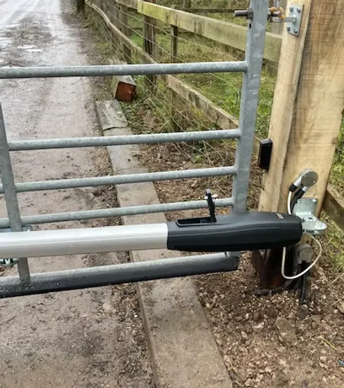 Gate automation retrofit installation