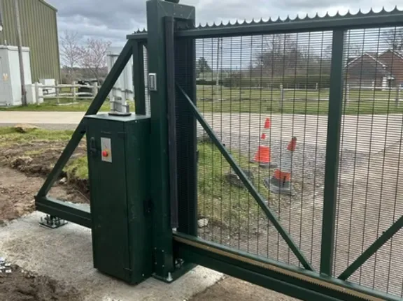 Gate automation retrofit installation